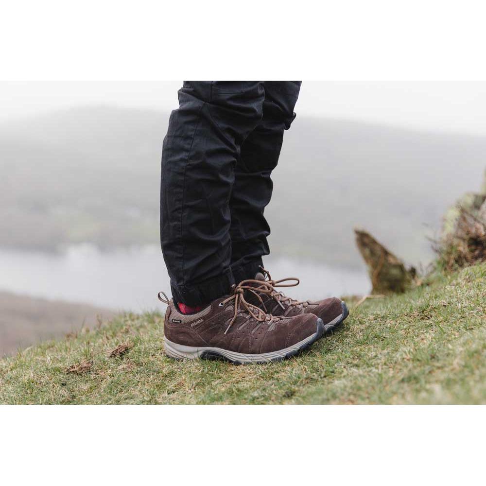Meindl Rapide GTX Mens Wide Fit Walking Shoes - Brown - Hill and Dale Outdoors