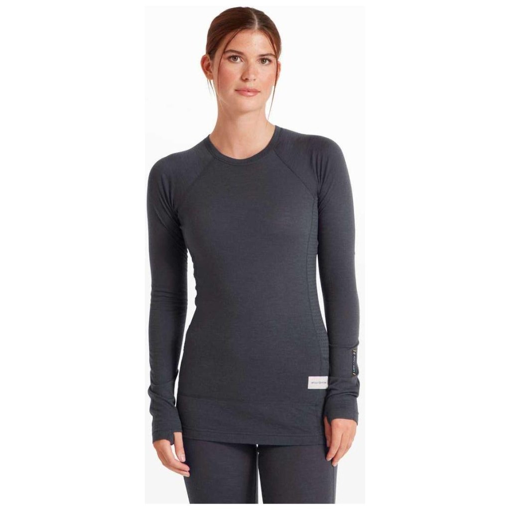 Artilect Boulder 125 Long Sleeve Crew Merino Women&#39;s Baselayer - Dusk Blue - Hill and Dale Outdoors