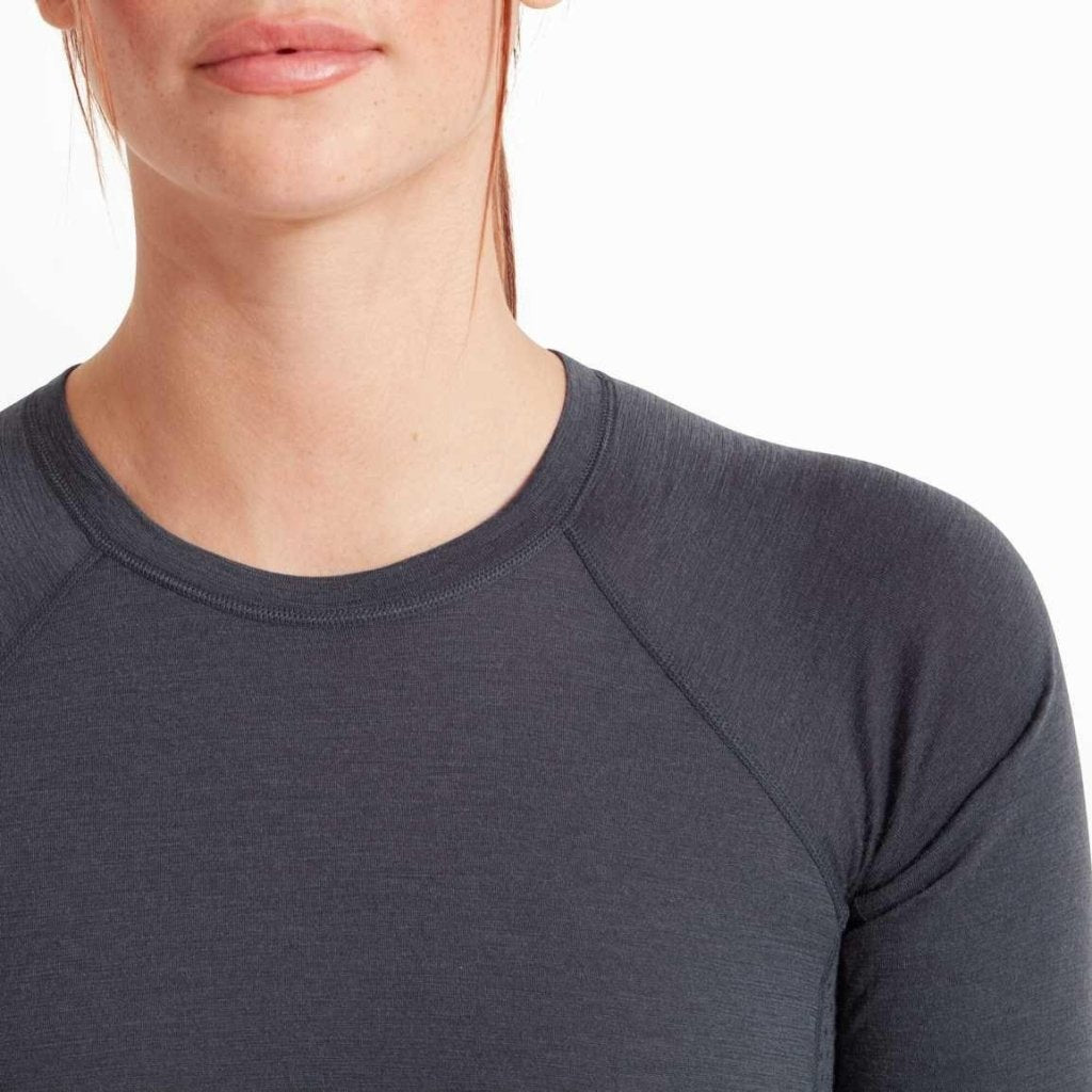 Artilect Boulder 125 Long Sleeve Crew Merino Women&#39;s Baselayer - Dusk Blue - Hill and Dale Outdoors