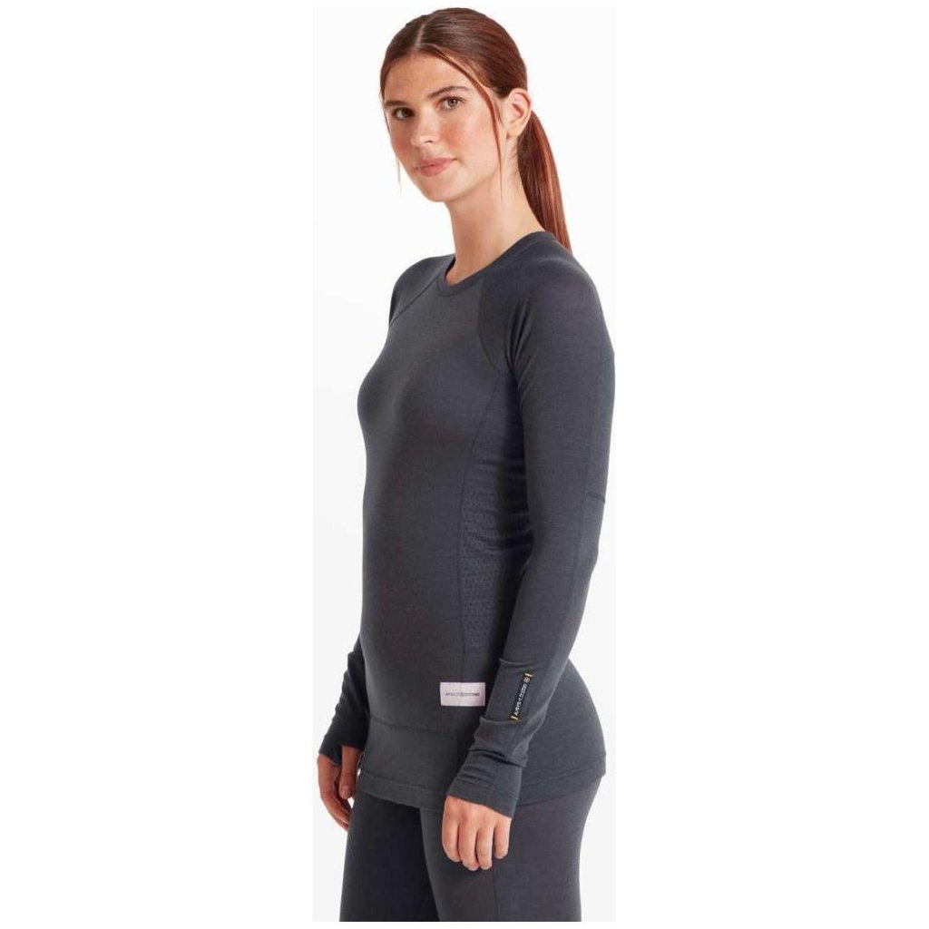Artilect Boulder 125 Long Sleeve Crew Merino Women&#39;s Baselayer - Dusk Blue - Hill and Dale Outdoors