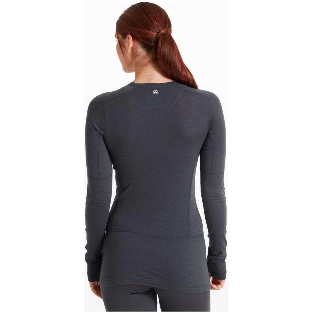Artilect Boulder 125 Long Sleeve Crew Merino Women&#39;s Baselayer - Dusk Blue - Hill and Dale Outdoors