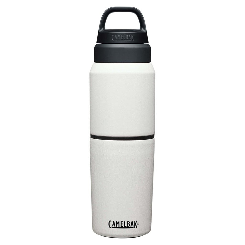 CamelBak Multibev SST Vacuum Insulated Stainless 500ml Bottle with 350ml Cup - White - Hill and Dale Outdoors