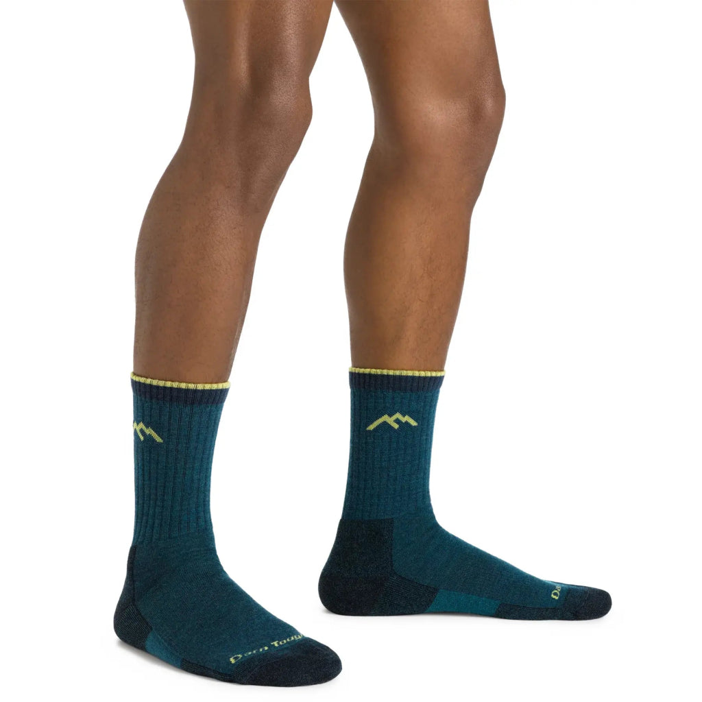 Darn Tough 1466 Men's Hiker Micro Crew Midweight Hiking Sock - Dark Teal - Hill and Dale Outdoors