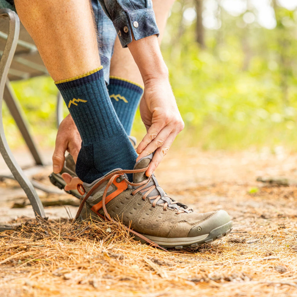 Darn Tough 1466 Men's Hiker Micro Crew Midweight Hiking Sock - Dark Teal - Hill and Dale Outdoors