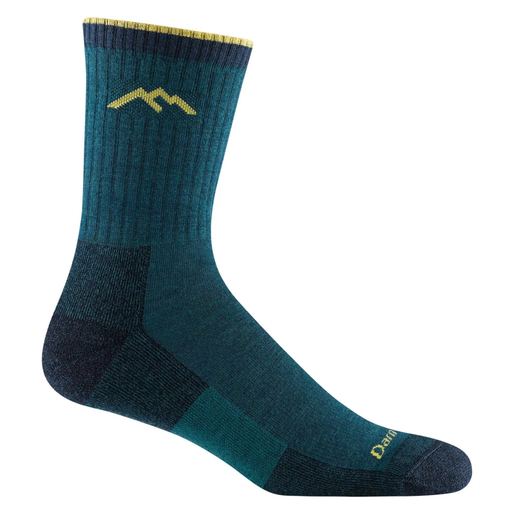 Darn Tough 1466 Men's Hiker Micro Crew Midweight Hiking Sock - Dark Teal - Hill and Dale Outdoors
