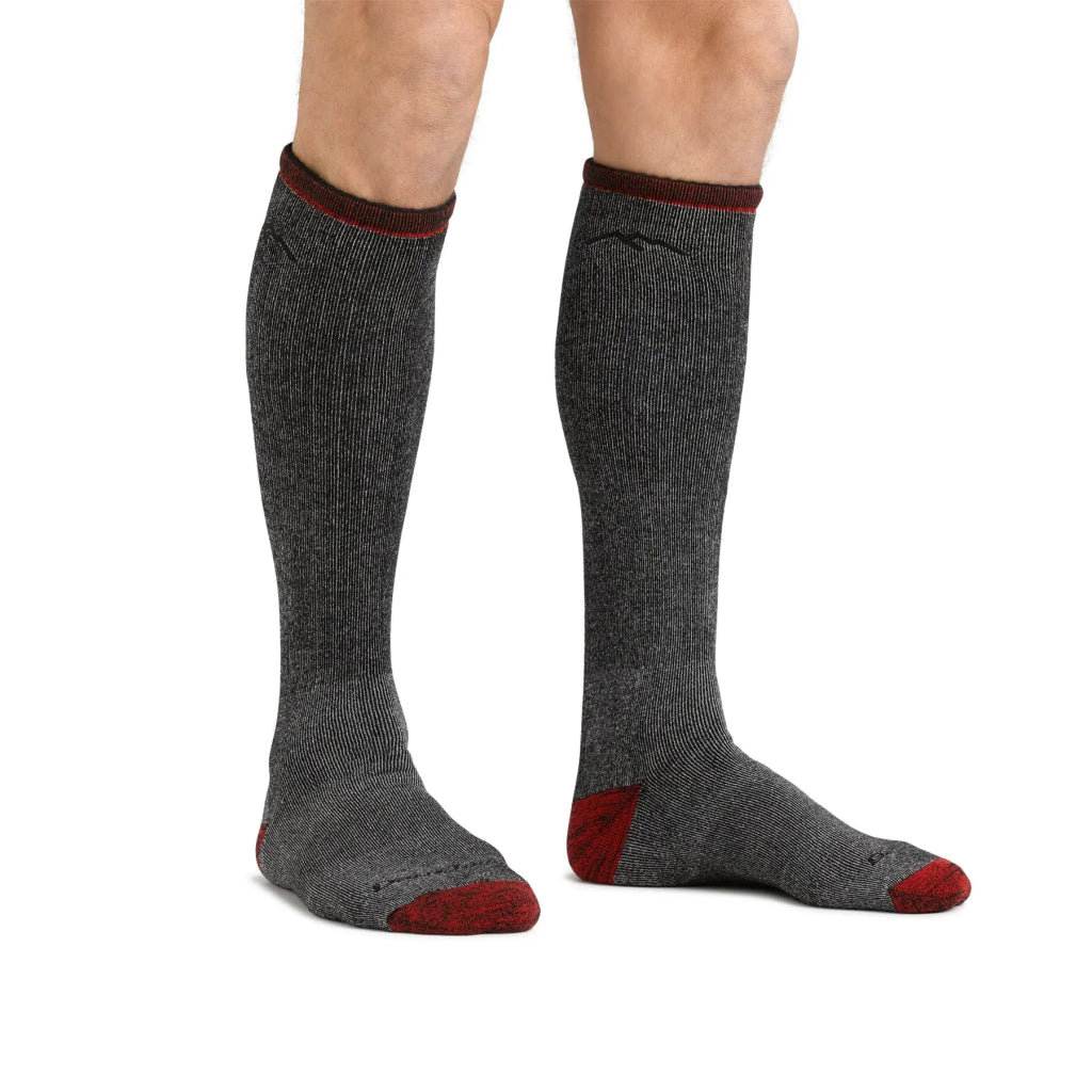 Darn Tough 1955 Men's Mountaineering Over - the - Calf Heavyweight Hiking Sock - Smoke - Hill and Dale Outdoors