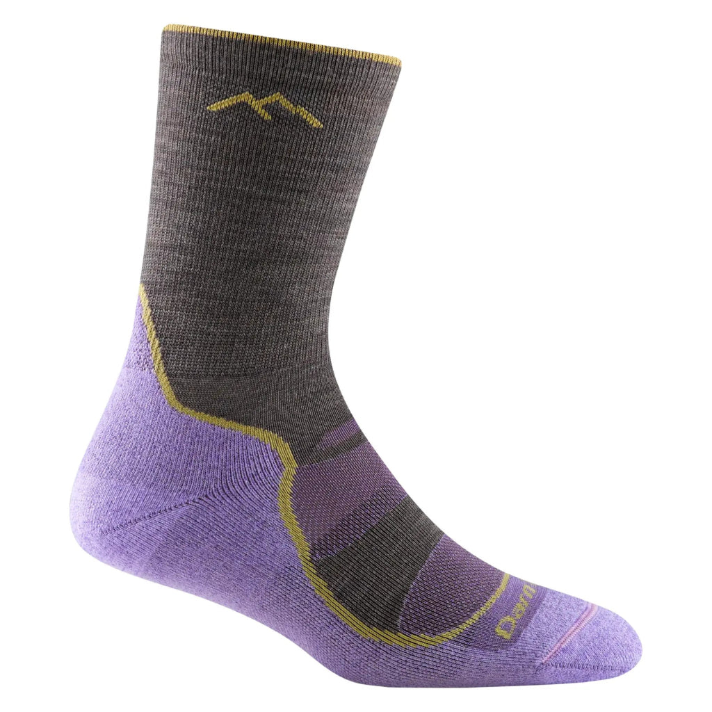 Darn Tough 1967 Women&#39;s Light Hiker Micro Crew Lightweight Hiking Sock - Taupe - Hill and Dale Outdoors