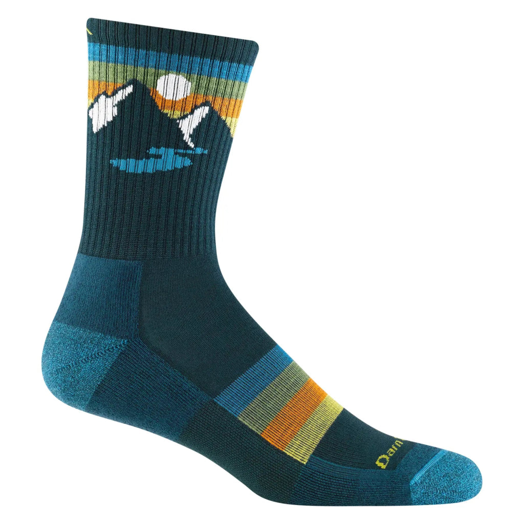 Darn Tough 1997 Men's Sunset Ridge Micro Crew Lightweight Hiking Sock - Bottle - Hill and Dale Outdoors