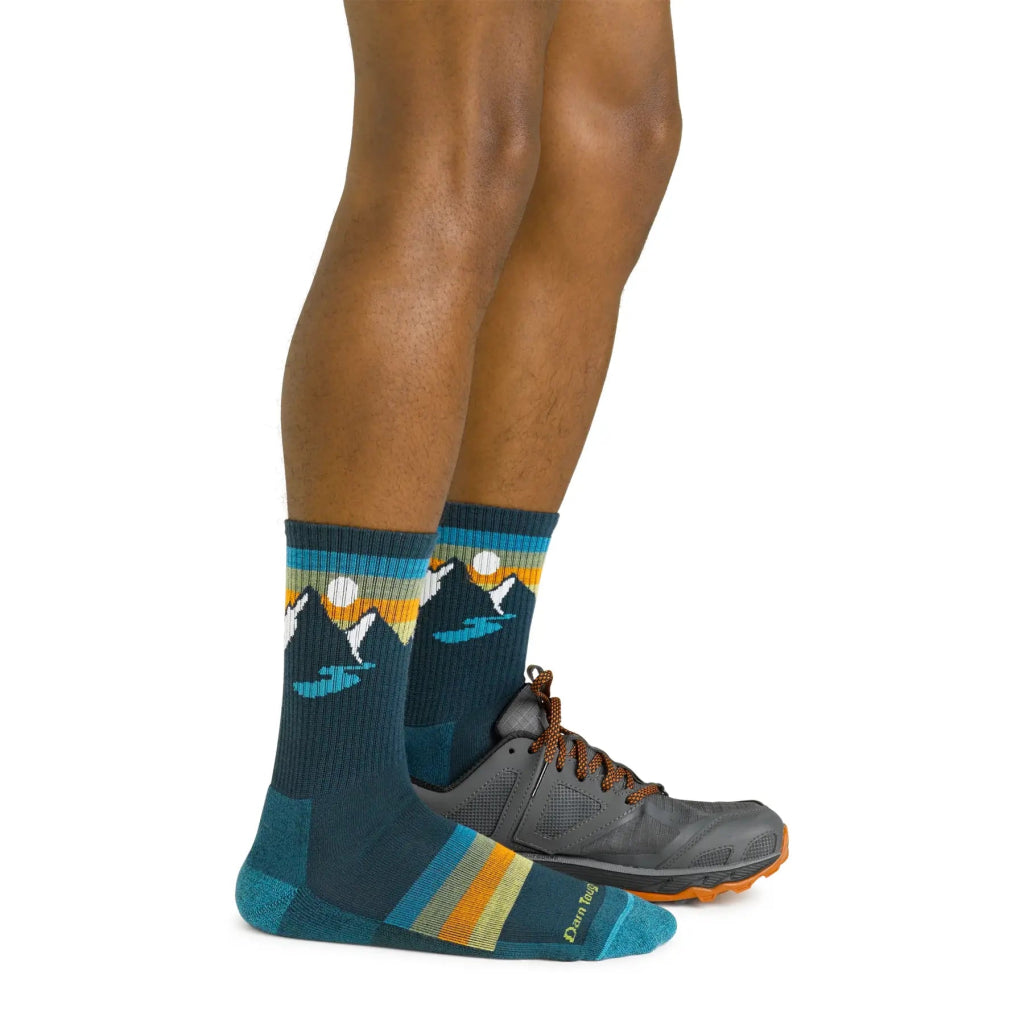 Darn Tough 1997 Men's Sunset Ridge Micro Crew Lightweight Hiking Sock - Bottle - Hill and Dale Outdoors