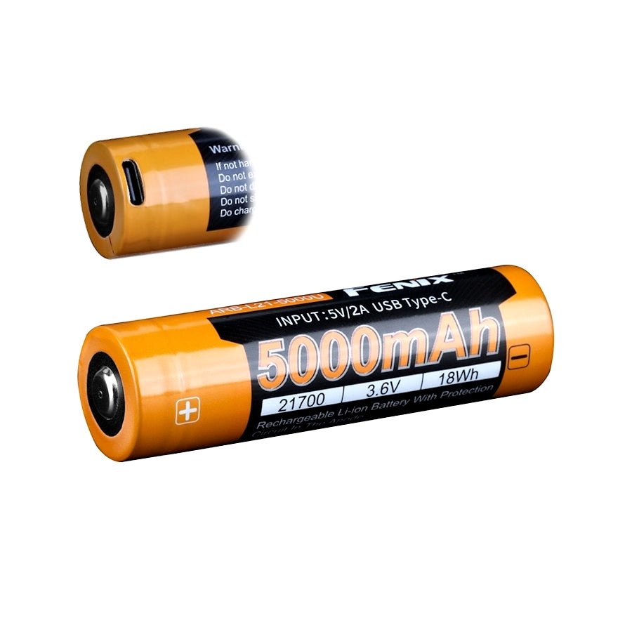 Fenix ARB - L21 - 5000U USB - C 21700 Battery - Hill and Dale Outdoors