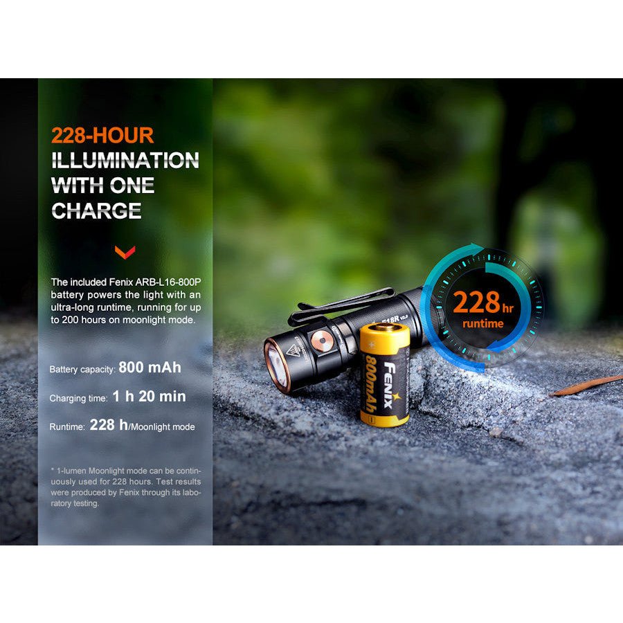 Fenix E18R V2.0 Rechargeable Flashlight - Hill and Dale Outdoors