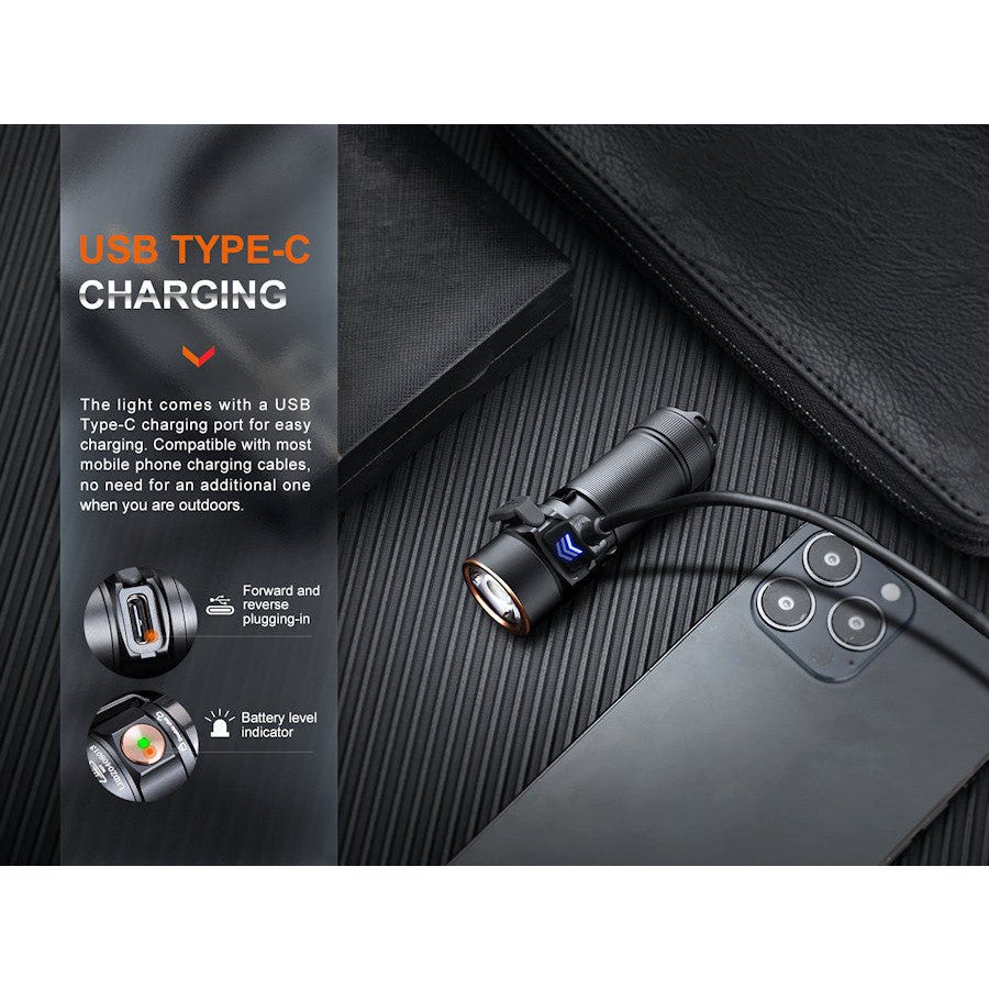 Fenix E18R V2.0 Rechargeable Flashlight - Hill and Dale Outdoors