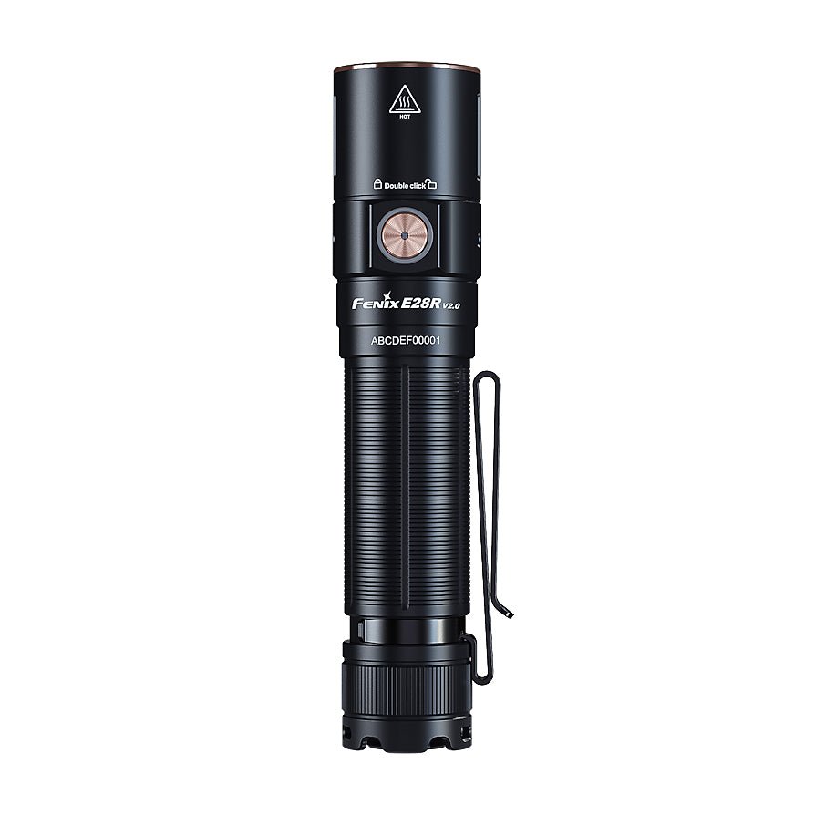 Fenix E28R V2.0 Rechargeable Flashlight - Black - Hill and Dale Outdoors