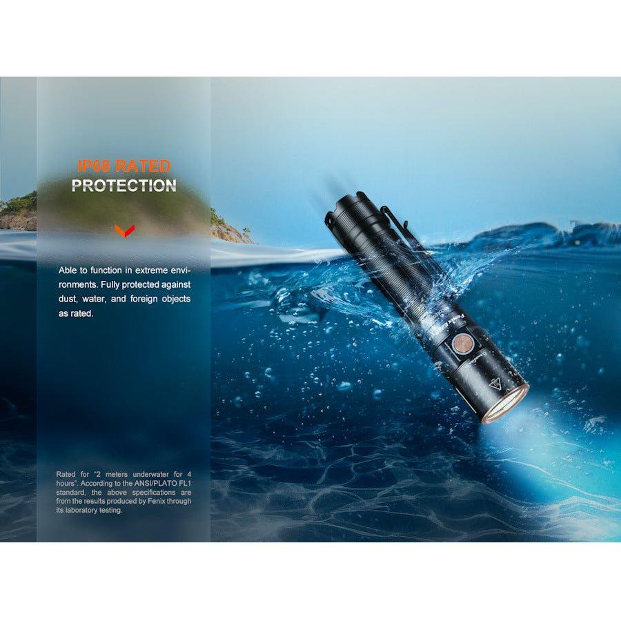 Fenix E28R V2.0 Rechargeable Flashlight - Black - Hill and Dale Outdoors