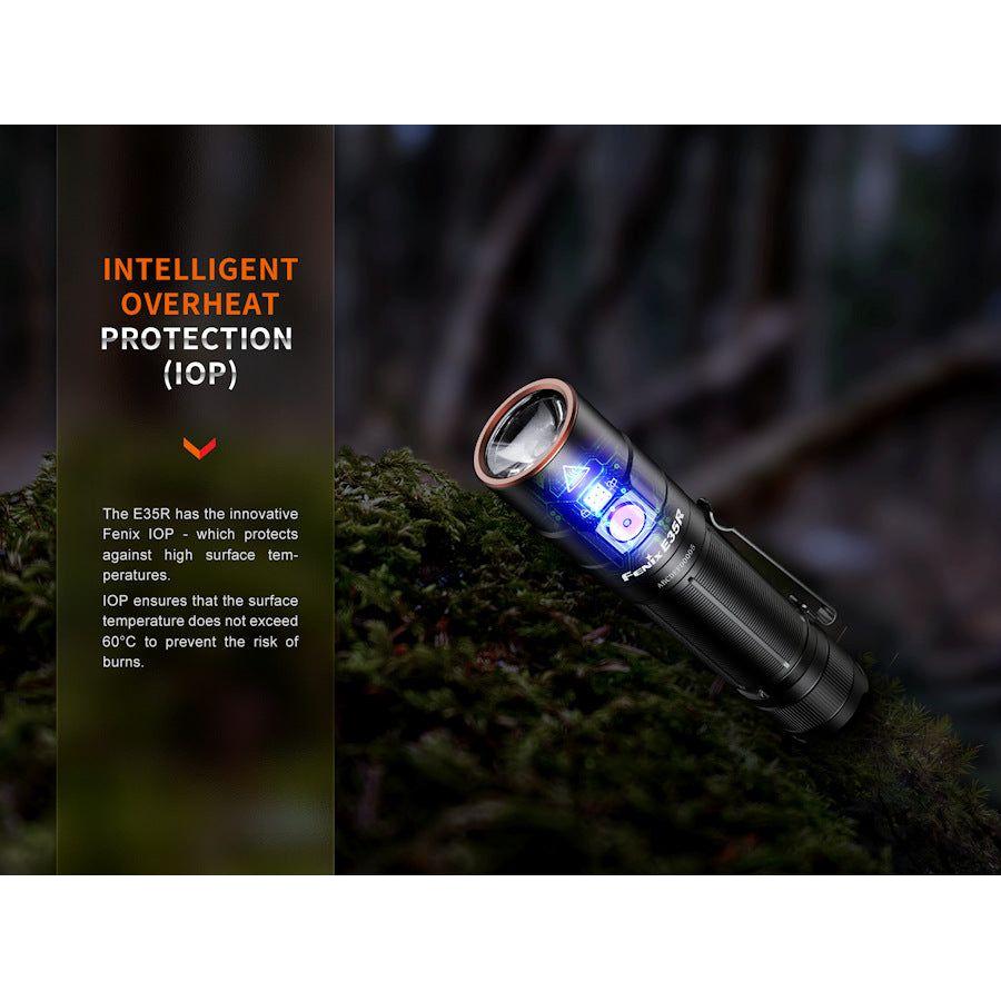 Fenix E35R Handheld Rechargeable Flashlight - Hill and Dale Outdoors