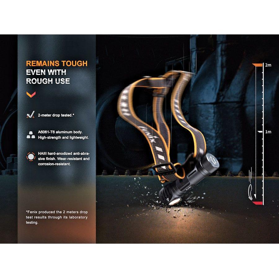 Fenix HM61R V2.0 1600 Lumens Magnetic Rechargeable Headtorch/Handtorch - Hill and Dale Outdoors