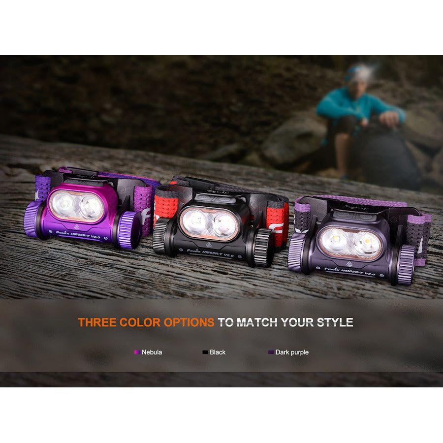 Fenix HM65R - T V2.0 Trail Running USB Rechargeable Headtorch - Nebula - Hill and Dale Outdoors