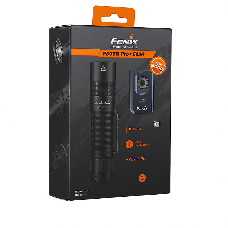 Fenix PD36R Pro With Free E03R v2 Blue Keychain Torch - Seasonal Gift - Hill and Dale Outdoors