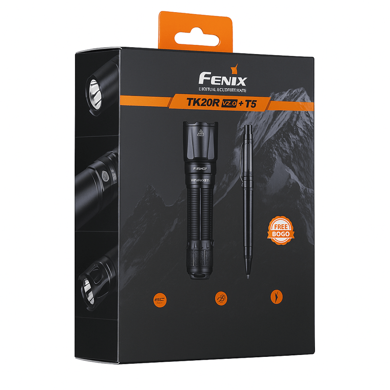 Fenix TK20R V2 Torch With Free T5 Tactical Pen - Seasonal Gift - Hill and Dale Outdoors