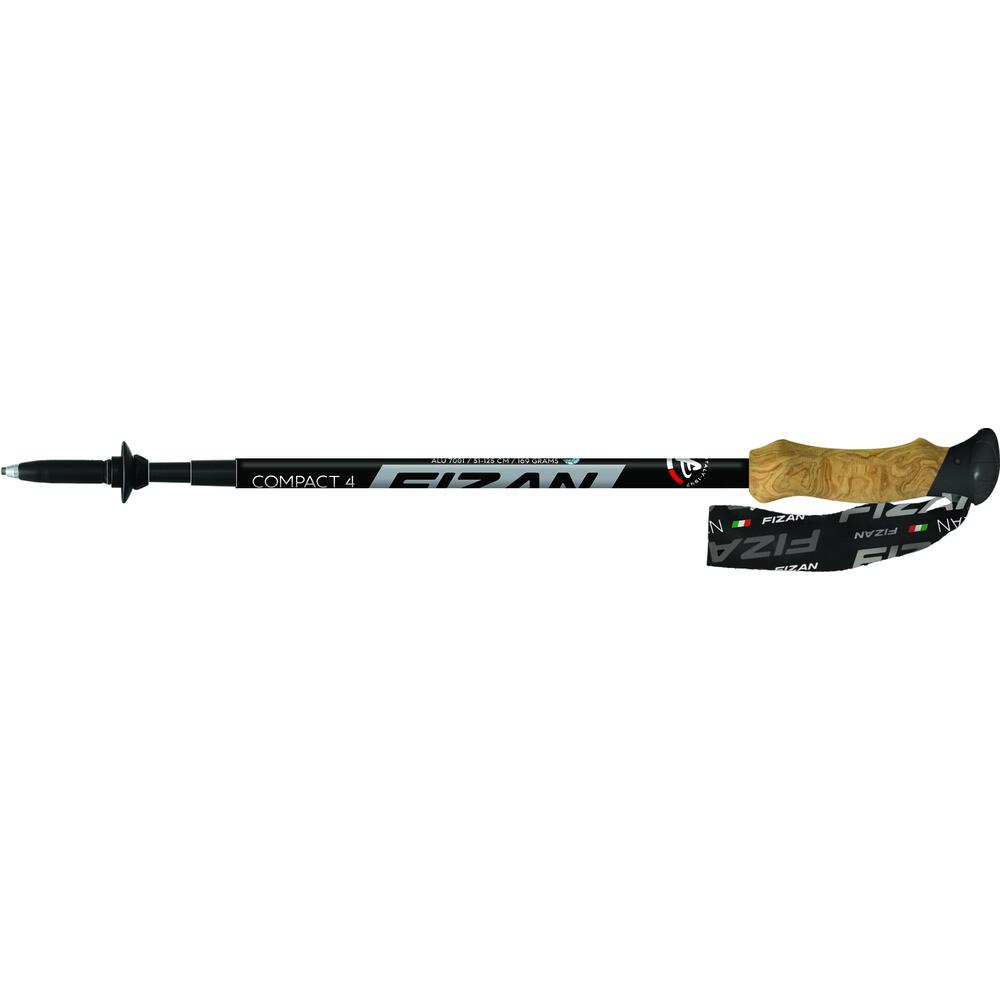 Fizan Compact 4 Walking Poles – Black Cork - Pair - Hill and Dale Outdoors