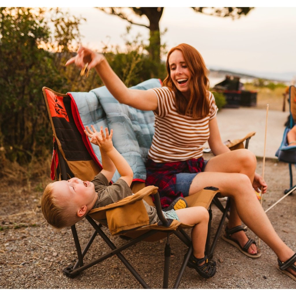 Kelty Low - Loveseat Double Camping Chair in Deep Lake/Fallen Rock - Hill and Dale Outdoors