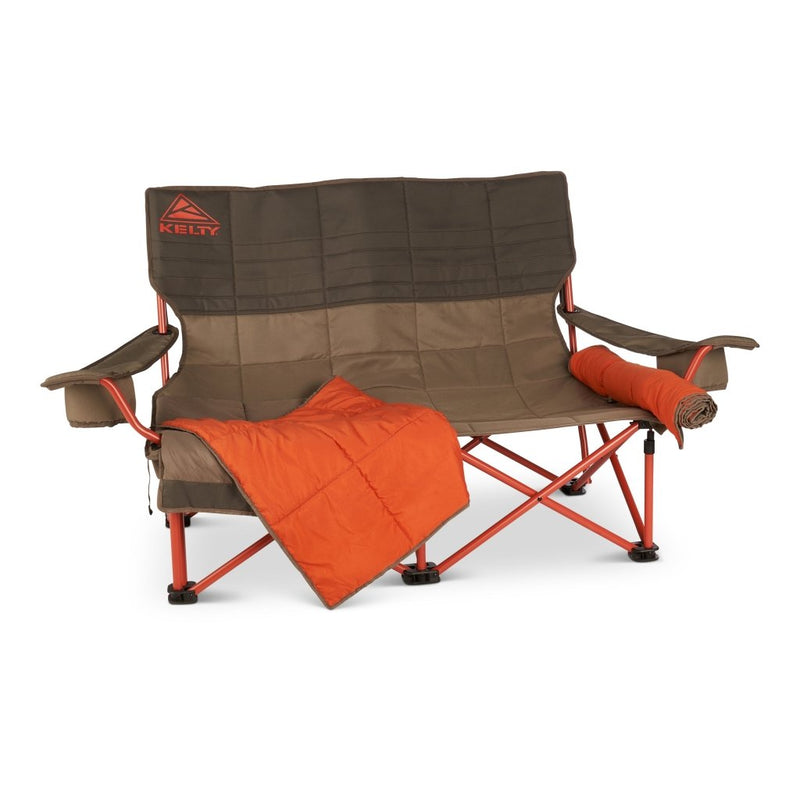 Kelty Low - Loveseat Double Camping Chair in Nest Bungee Cord/Beluga - Hill and Dale Outdoors
