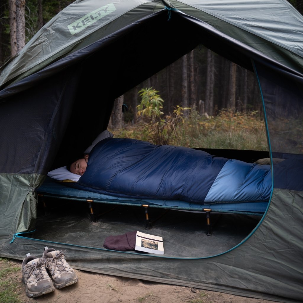 Kelty Lowdown Camp Cot Bed in Fern - Hill and Dale Outdoors