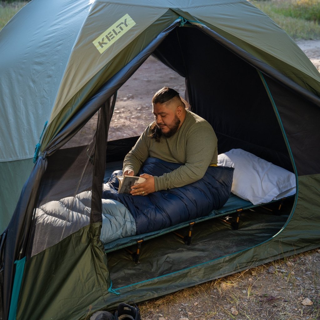 Kelty Lowdown Camp Cot Bed in Fern - Hill and Dale Outdoors