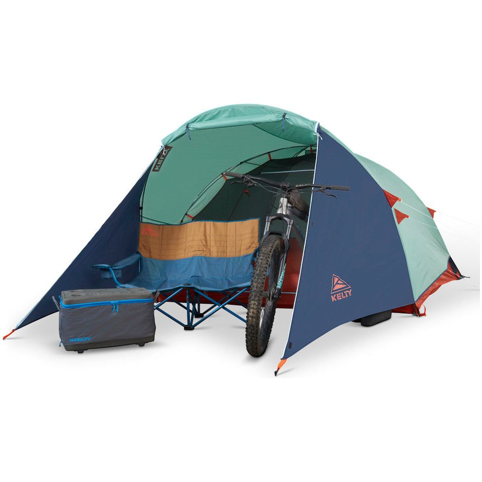 Kelty Rumpus 4P Four Person Tent - Green/Blue - Hill and Dale Outdoors