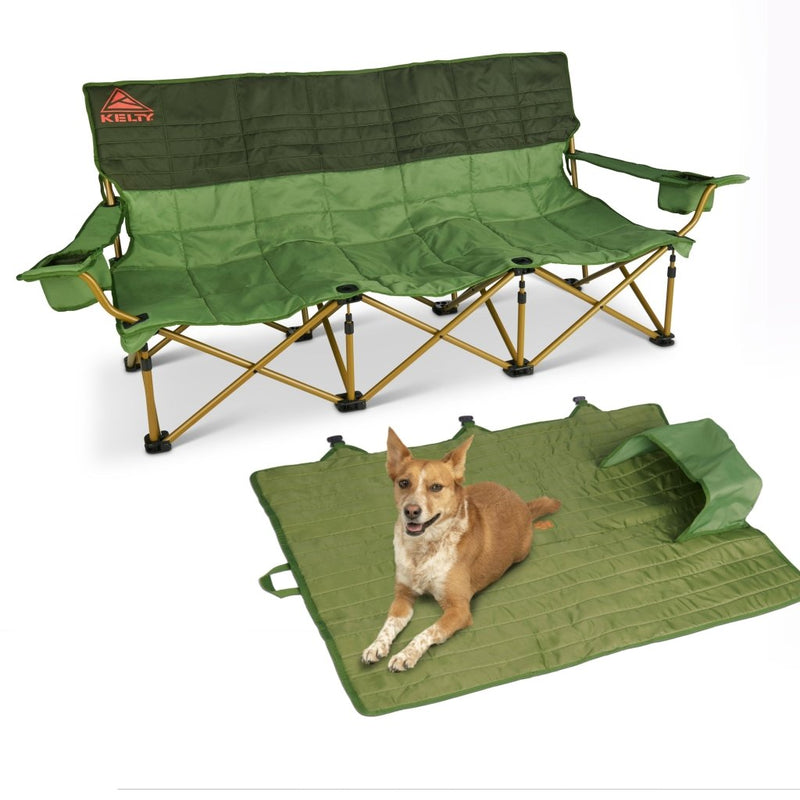 Kelty Three Seater Lowdown Couch in Dill/Duffle - Hill and Dale Outdoors