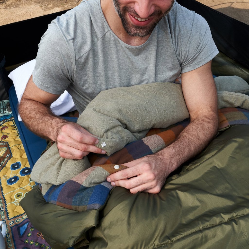 KELTY WAYBACK 20 DEG BURNT OLIVE (ORGANIC FLANNEL & CIRROLOFT ECO) - Hill and Dale Outdoors