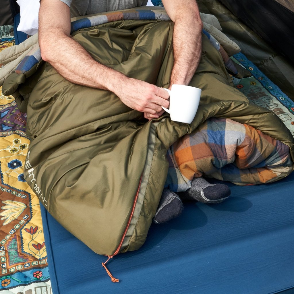 KELTY WAYBACK 20 DEG BURNT OLIVE (ORGANIC FLANNEL & CIRROLOFT ECO) - Hill and Dale Outdoors