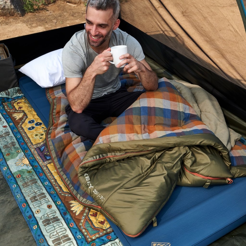 KELTY WAYBACK 20 DEG BURNT OLIVE (ORGANIC FLANNEL & CIRROLOFT ECO) - Hill and Dale Outdoors