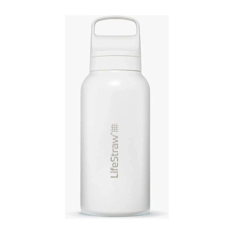 LifeStraw Go Stainless Steel 1L Bottle - Polar White - Hill and Dale Outdoors