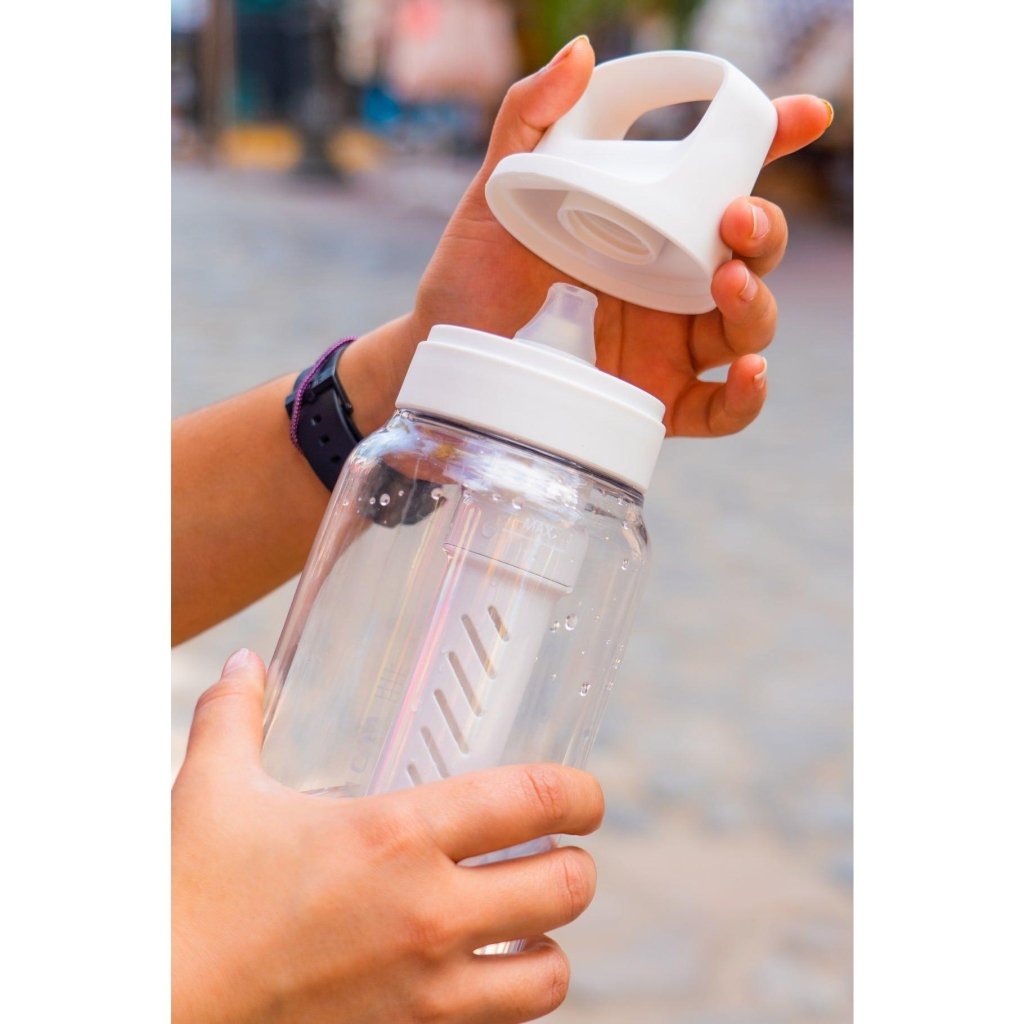 LifeStraw Go Tritan Renew 1L Filter Bottle - Polar White/Clear - Hill and Dale Outdoors