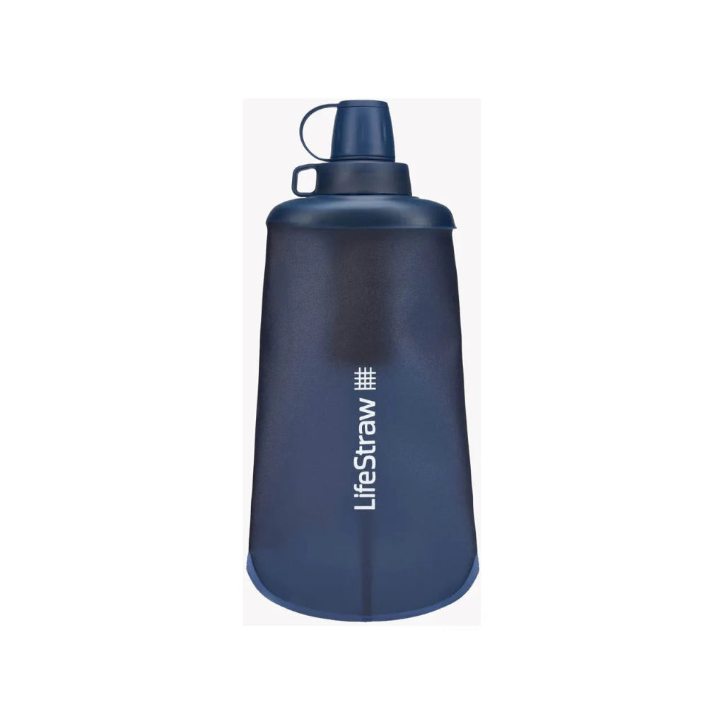 LifeStraw Peak Series 650ml Squeeze Bottle - Mountain Blue - Hill and Dale Outdoors