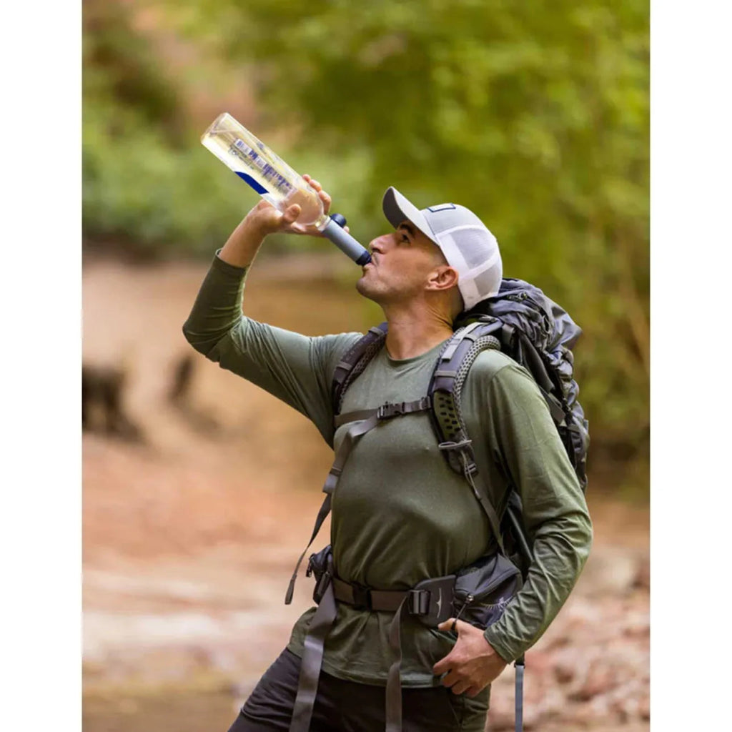 LifeStraw Peak Series SOLO Straw - Mountain Blue - Hill and Dale Outdoors