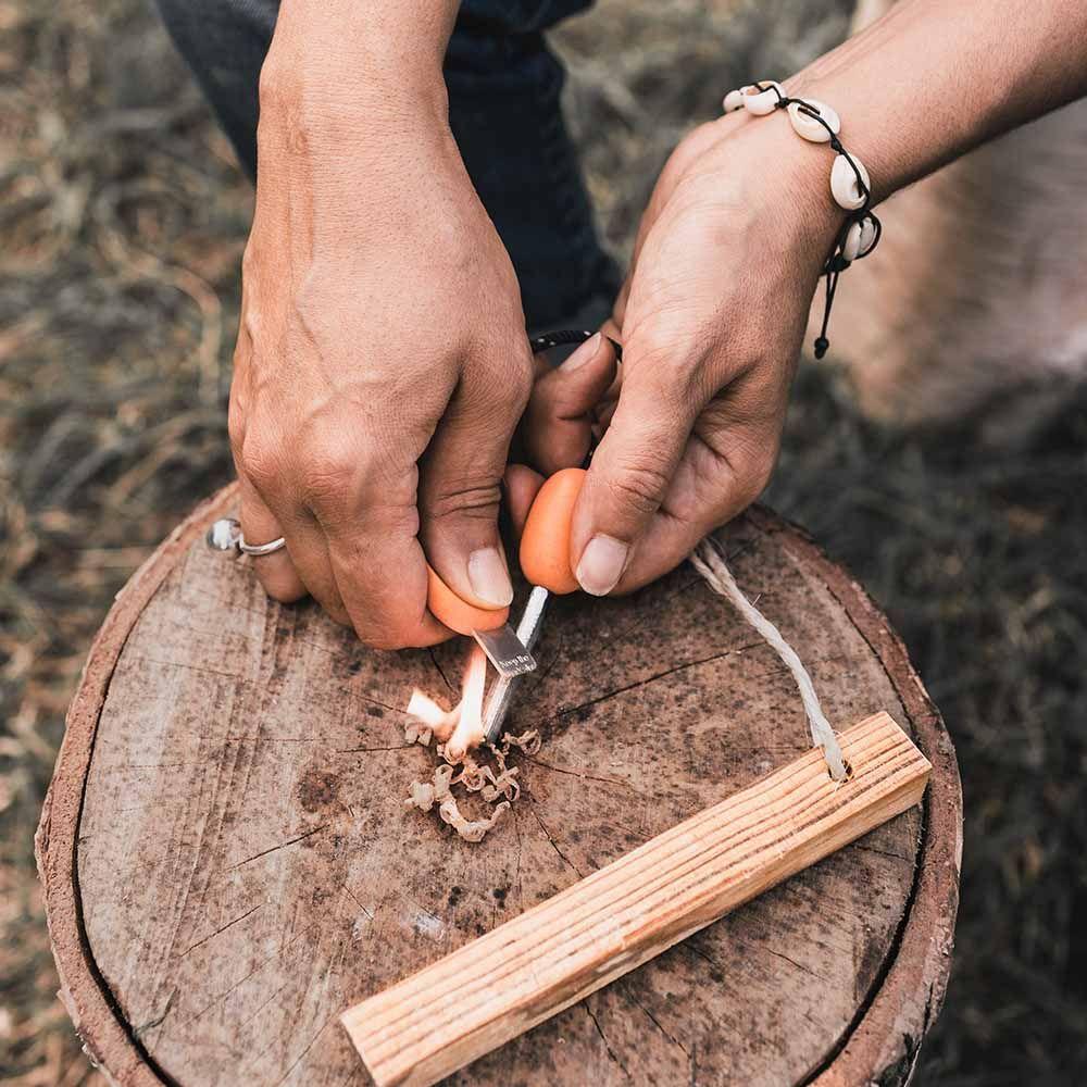 Light My Fire Swedish Fire Steel Bio Scout 2 in 1 Firestriker - Rocky Red - Hill and Dale Outdoors