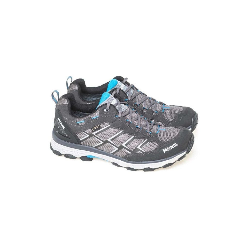 Meindl Activo GTX Wide Fit Walking Shoes - Anthracite/Ocean - Hill and Dale Outdoors