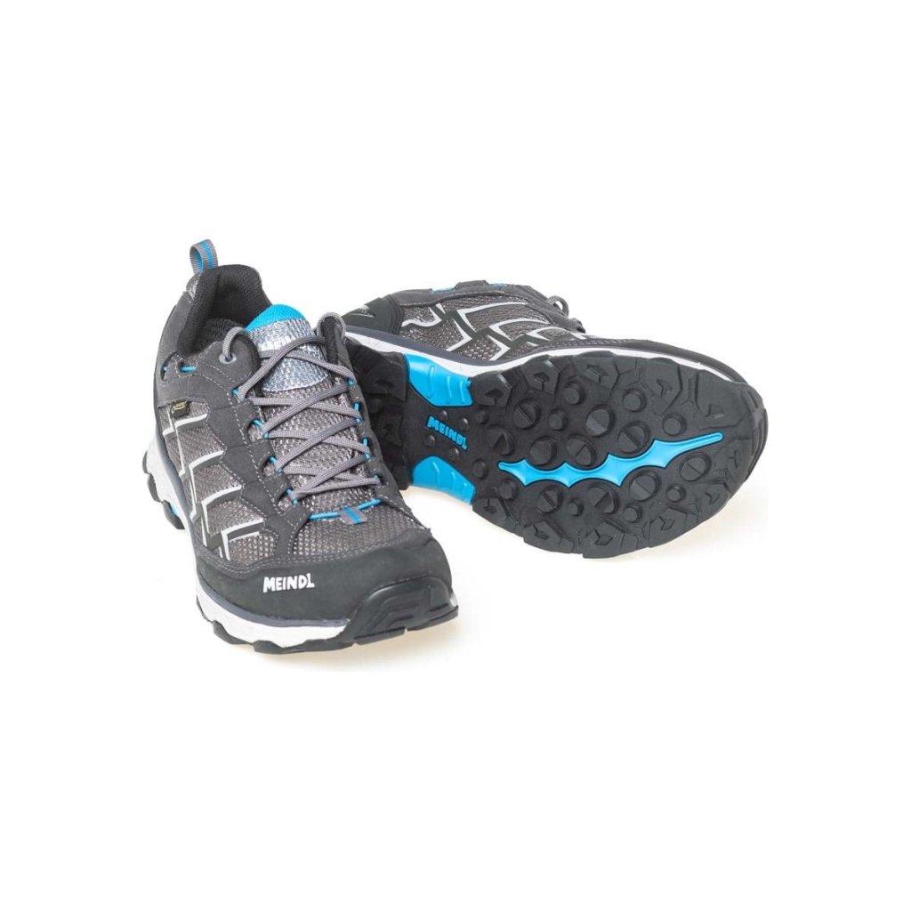 Meindl Activo GTX Wide Fit Walking Shoes - Anthracite/Ocean - Hill and Dale Outdoors