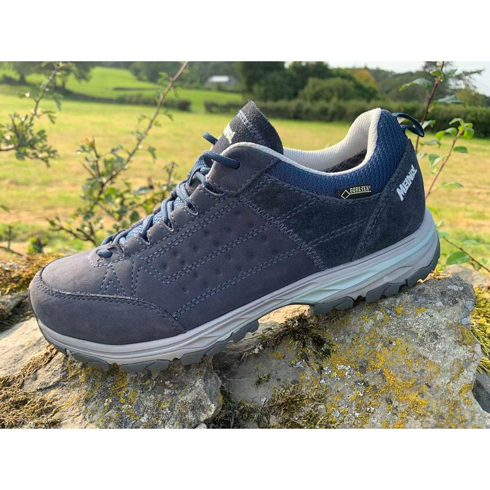 Meindl Durban Lady GTX Walking Shoes - Blue - Hill and Dale Outdoors