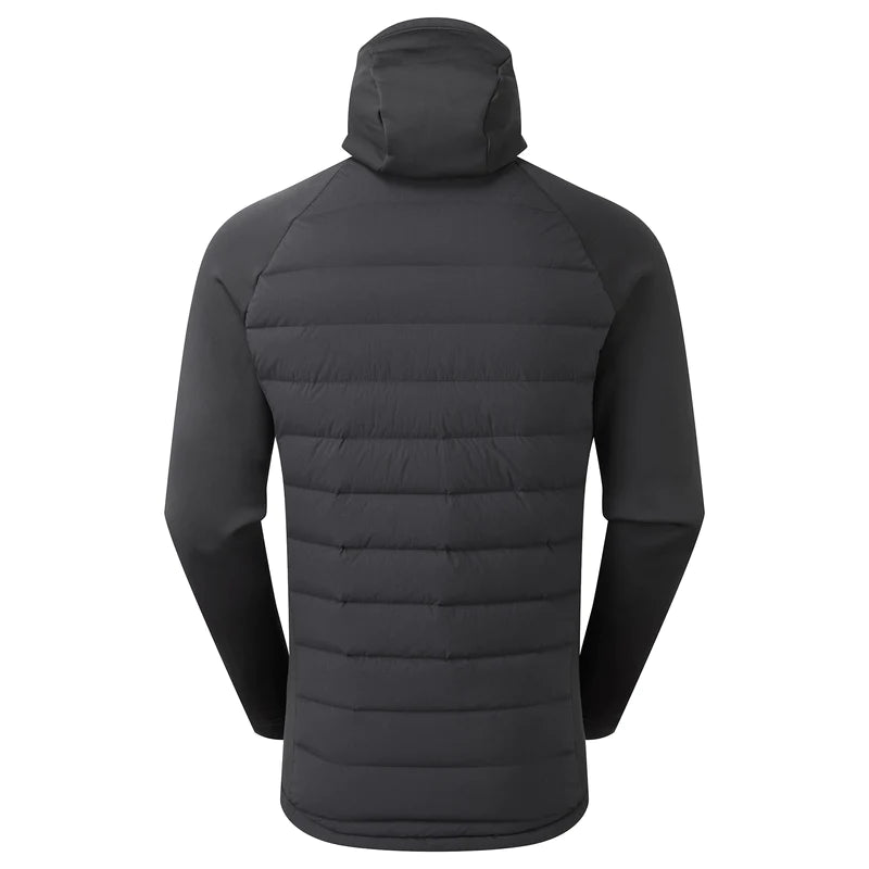 Montane Men's Composite Hooded Down Jacket - Black - Hill and Dale Outdoors