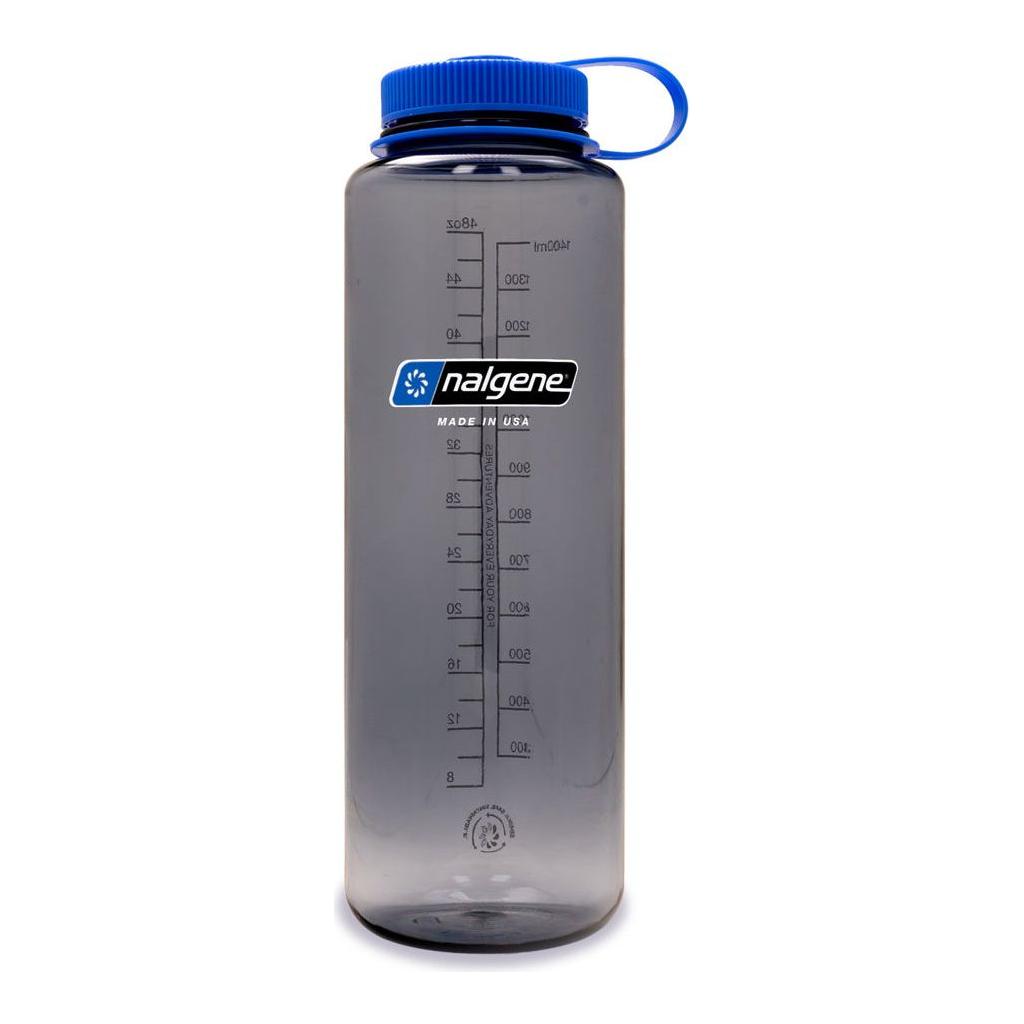 Nalgene Sustain Wide Mouth 1.5L Silo Water Bottle - Grey - Hill and Dale Outdoors