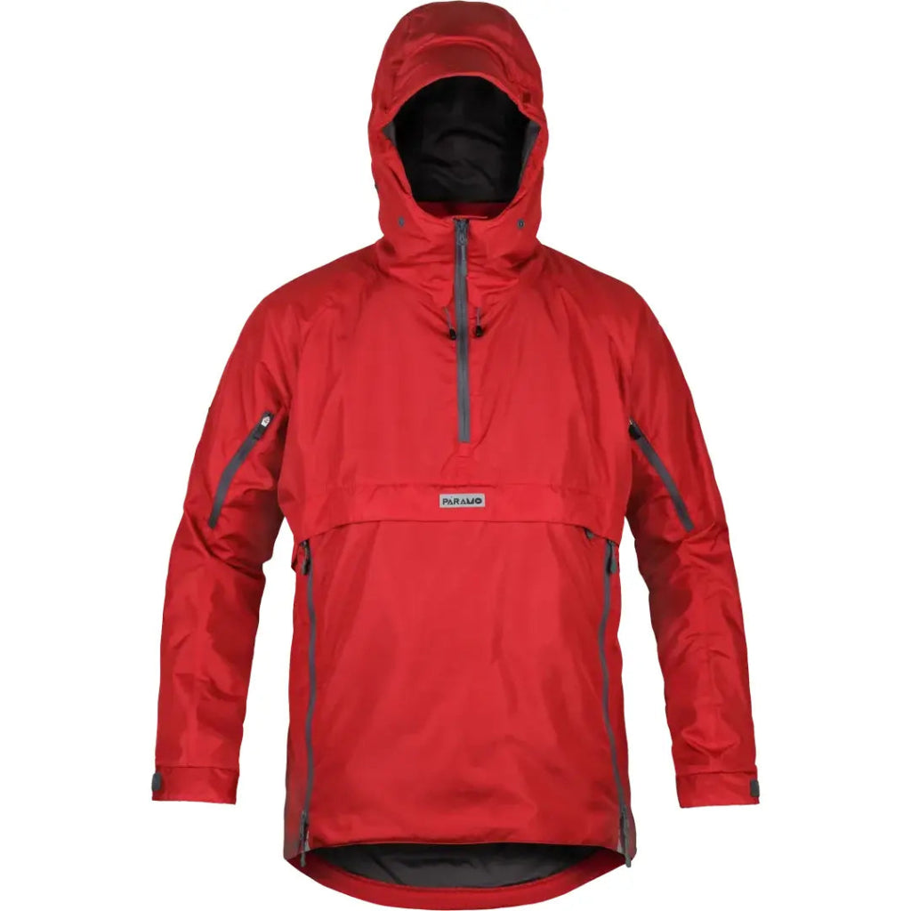 Paramo Men&#39;s Velez Adventure Waterproof Smock - Fire Red - Hill and Dale Outdoors