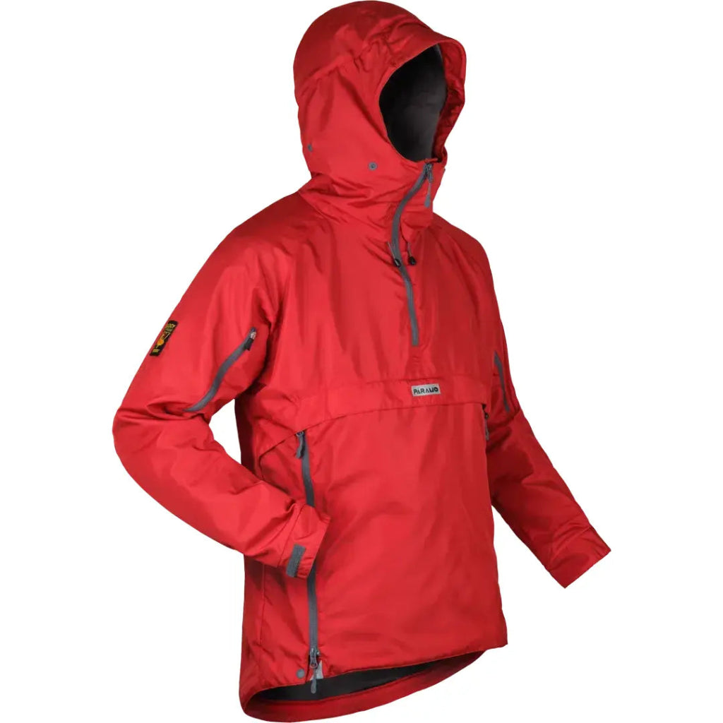 Paramo Men&#39;s Velez Adventure Waterproof Smock - Fire Red - Hill and Dale Outdoors
