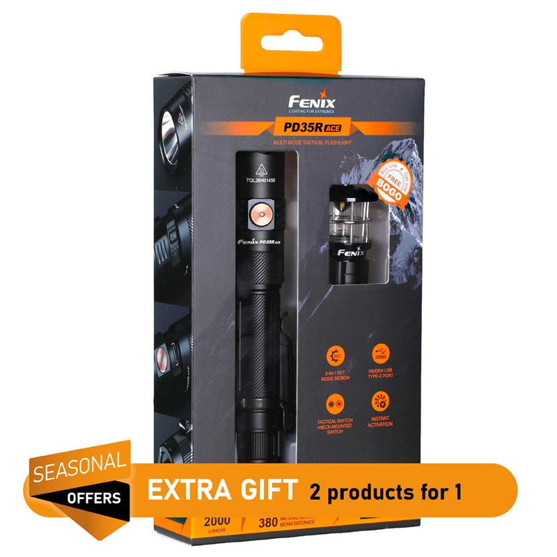 PD35R ACE With Free CL01 Mini Lantern - Seasonal Gift - Hill and Dale Outdoors