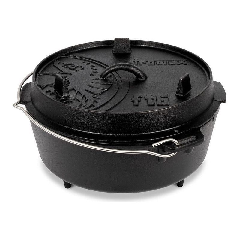 Petromax 5.5L FT6 Cast Iron Dutch Oven with Legs - Hill and Dale Outdoors