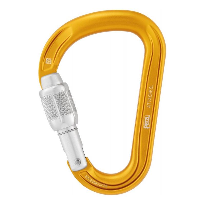 Petzl Attache Carabiner - Yellow - Hill and Dale Outdoors