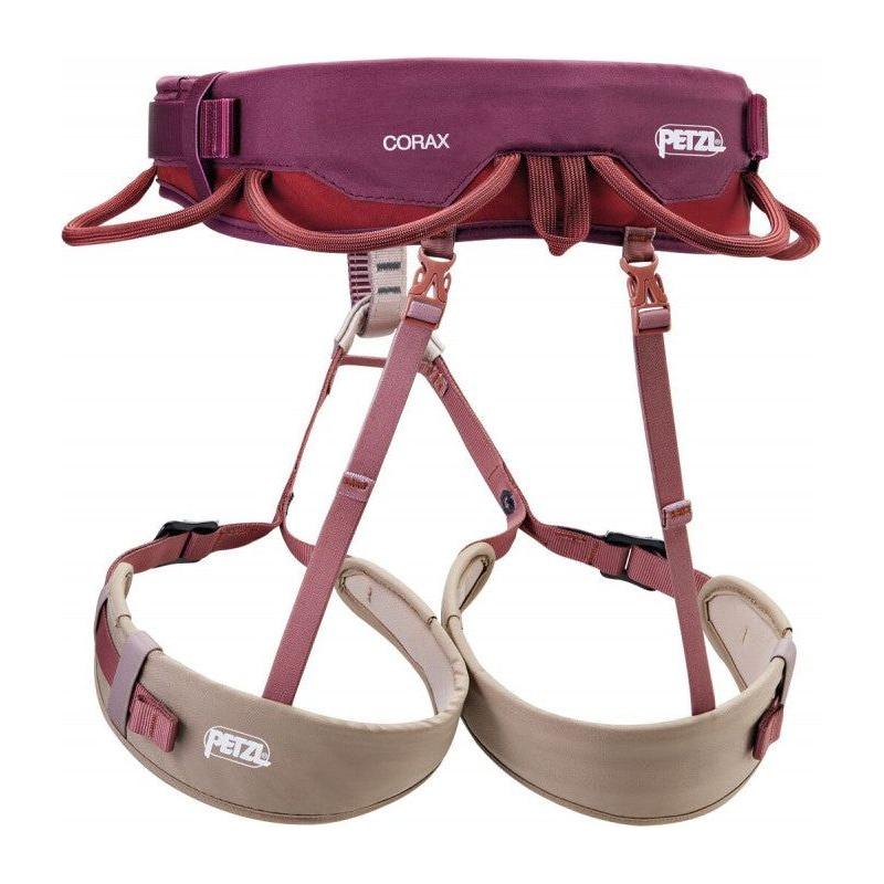 Petzl Corax Climbing Harness - Red - Hill and Dale Outdoors