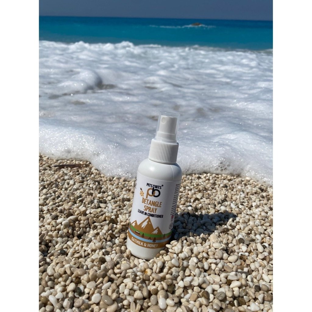 Pits &amp; Bits Detangling Spray Leave In Conditioner - Oatmilk and Honey Fragrance 100ml Travel size - Hill and Dale Outdoors
